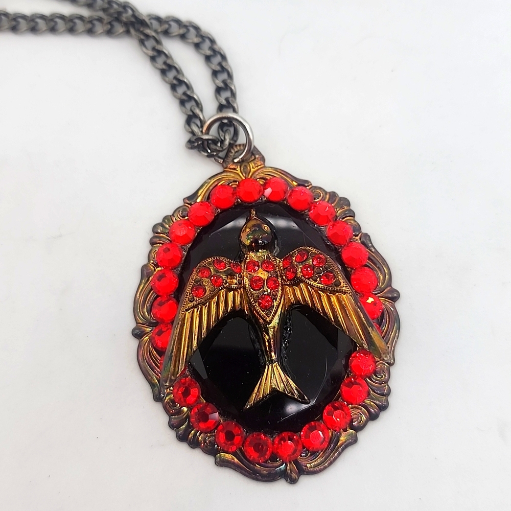 RHINESTONE sparrow Nevklace Lt Siam